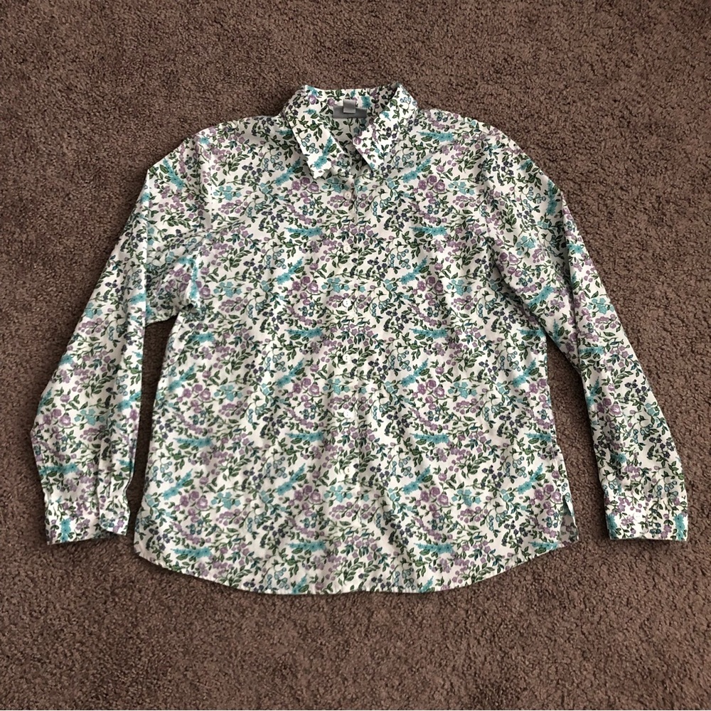 The Tog Shop Floral Button Up Shirt Womens 16